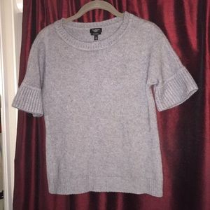 Talbot’s pure cashmere gray sweater S petite